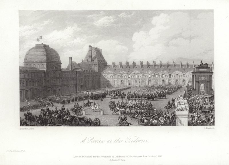 Una rassegna alle Tuileries da Eugene Louis Lami