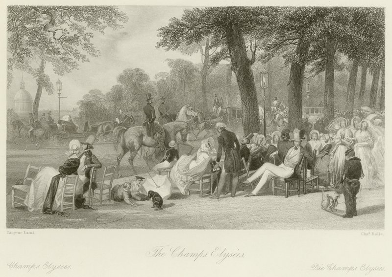 Gli Champs Elysees da Eugene Louis Lami