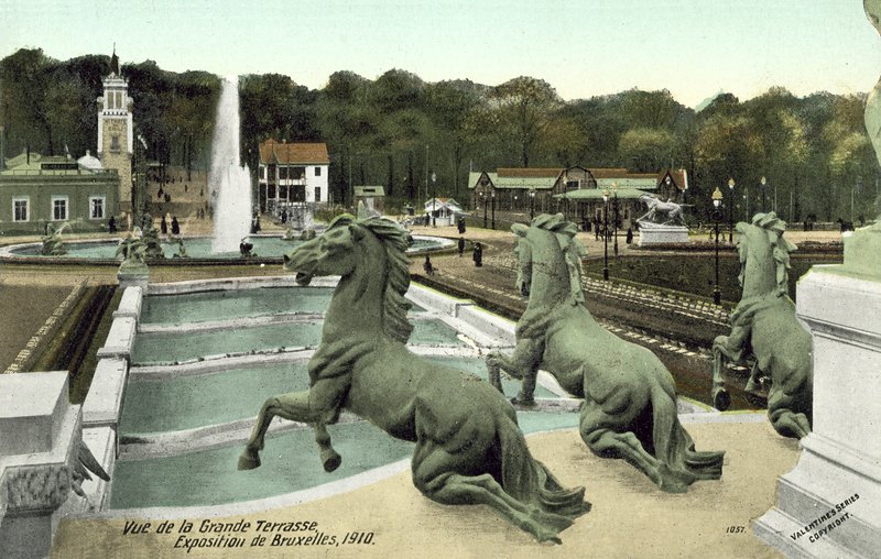 Grand Terrasse, Esposizione di Bruxelles, 1910 da European Photographer
