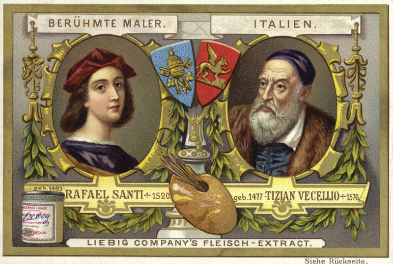 Raffaello e Tiziano, artisti italiani da European School