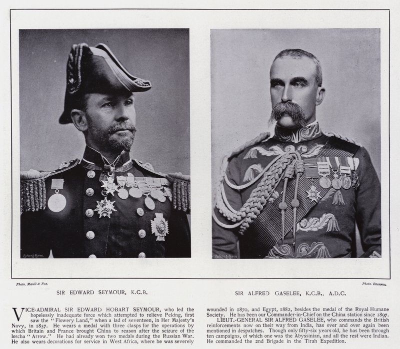 Sir Edward Seymour, Sir Alfred Gaselee da European Photographer