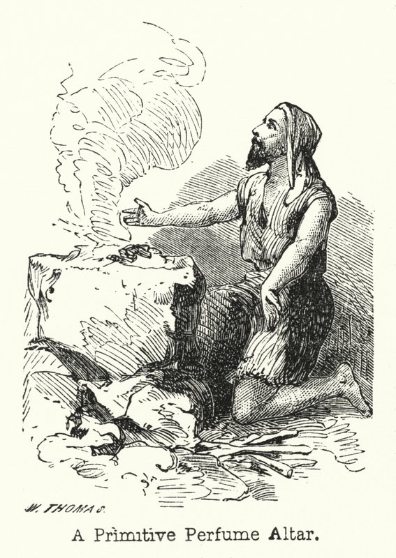 Un altare di profumo primitivo da European School
