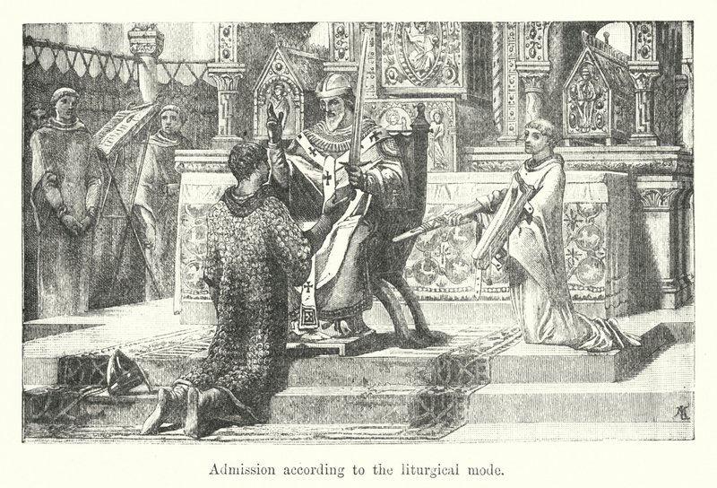 Ammissione secondo il rito liturgico (incisione) da European School