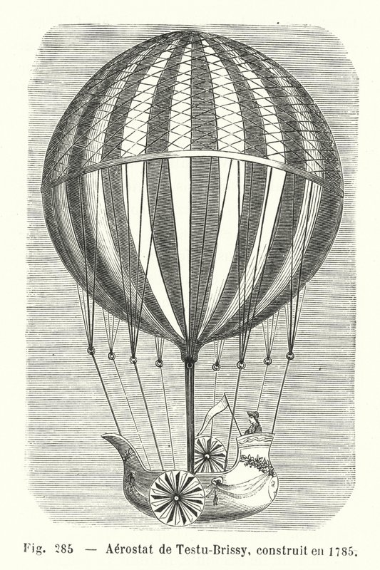 Aerostato di Testu-Brissy, costruito nel 1785 da European School