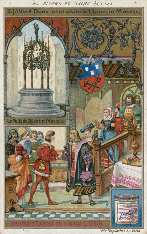 Albrecht Durer in visita a Quentin Matsys, 1520 da European School