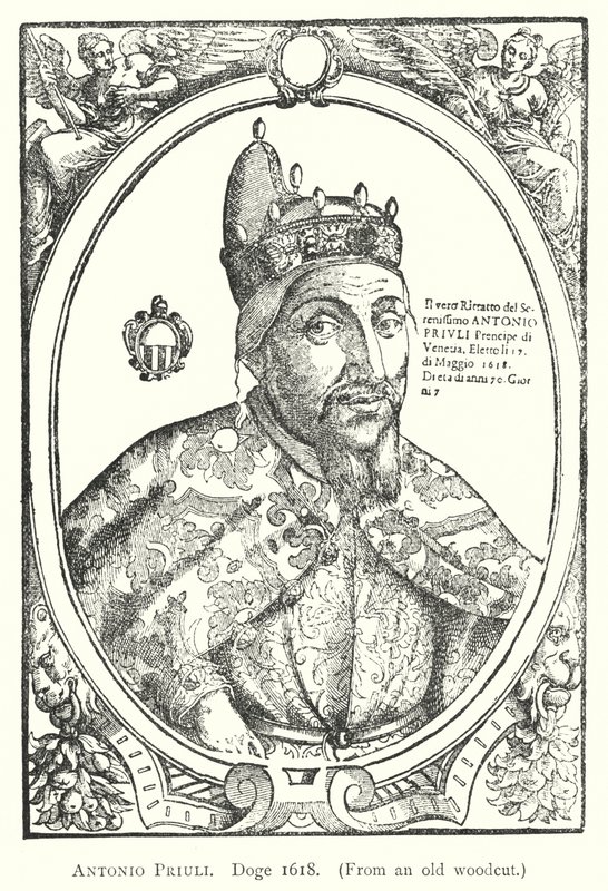 Antonio Priuli, Doge 1618 (incisione) da European School