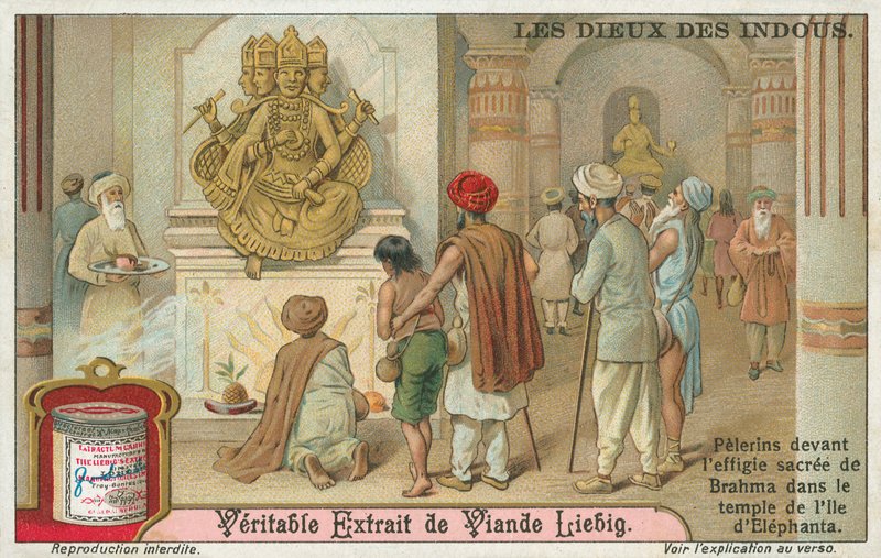 Brahma, carta Liebig, inizio XX secolo (cromo) da European School