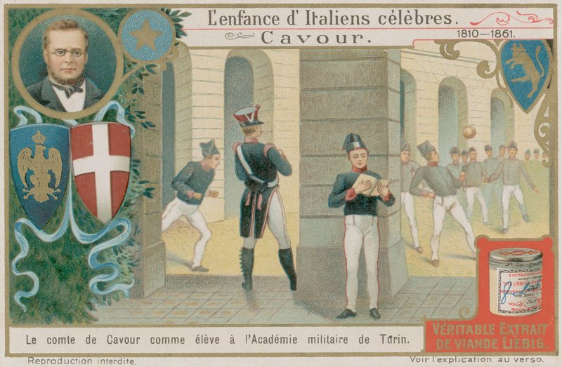 Camillo Benso, Conte di Cavour, studia all