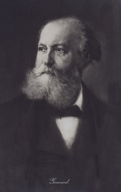 Charles Gounod, pianista e compositore francese (litografia) da European School