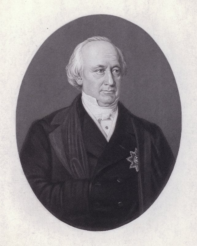 Christian Karl Josias von Bunsen, diplomatico e studioso tedesco (incisione) da European School