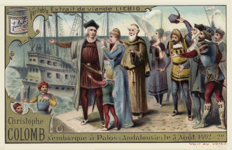 Cristoforo Colombo parte per il Nuovo Mondo, Palos, Spagna, 3 agosto 1492 da European School