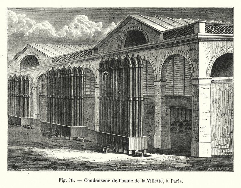Condensatore della fabbrica di La Villette, a Parigi da European School