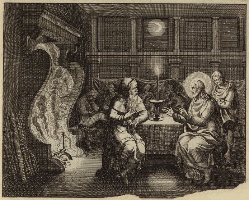 Conversazione di Gesù Cristo e Nicodemo da European School