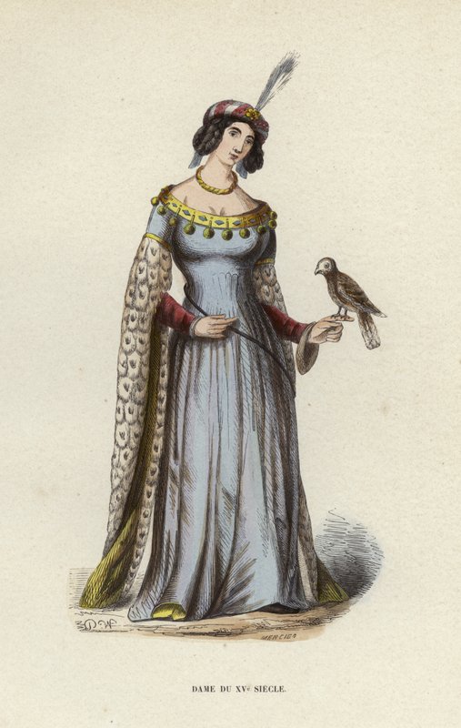 Dama del XV secolo da European School
