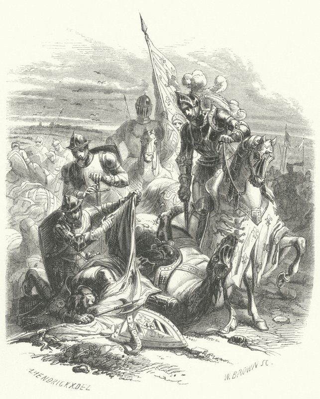 Morte di Antonio di Borgogna, Duca di Brabante, alla battaglia di Azincourt da European School