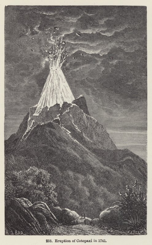 Eruzione del Cotopaxi nel 1741 da European School