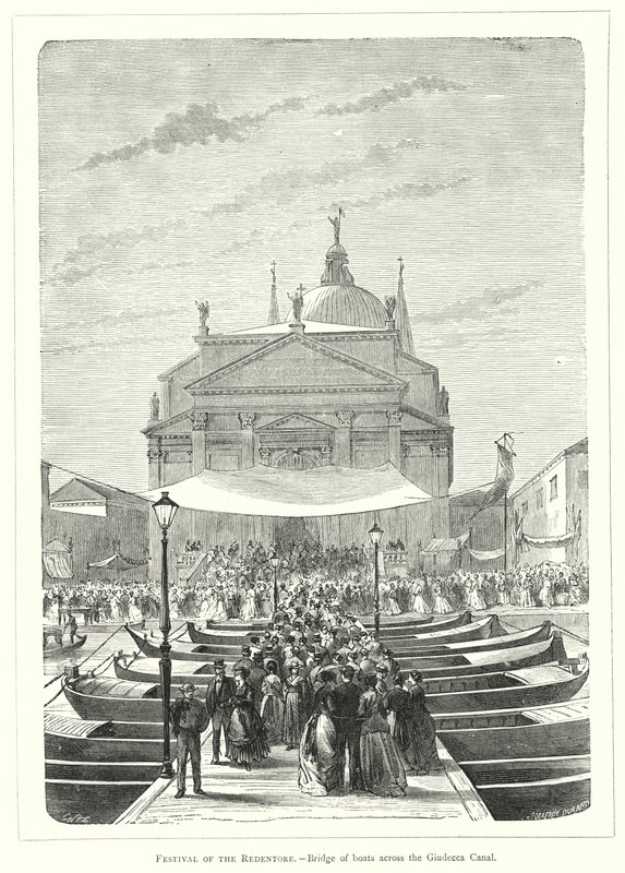 Festa del Redentore, Ponte di Barche sul Canale della Giudecca da European School