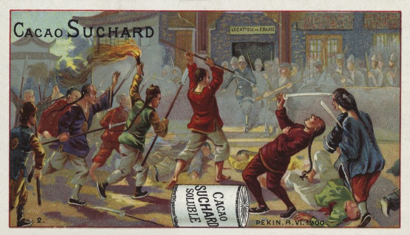 Combattimenti fuori dalla Legazione Francese, Pechino, Ribellione dei Boxer, 8 giugno 1900 da European School