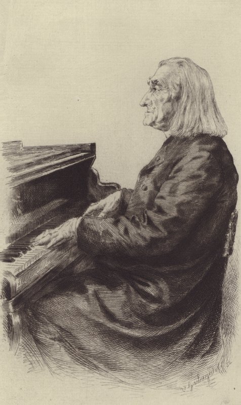Franz Liszt (incisione) da European School