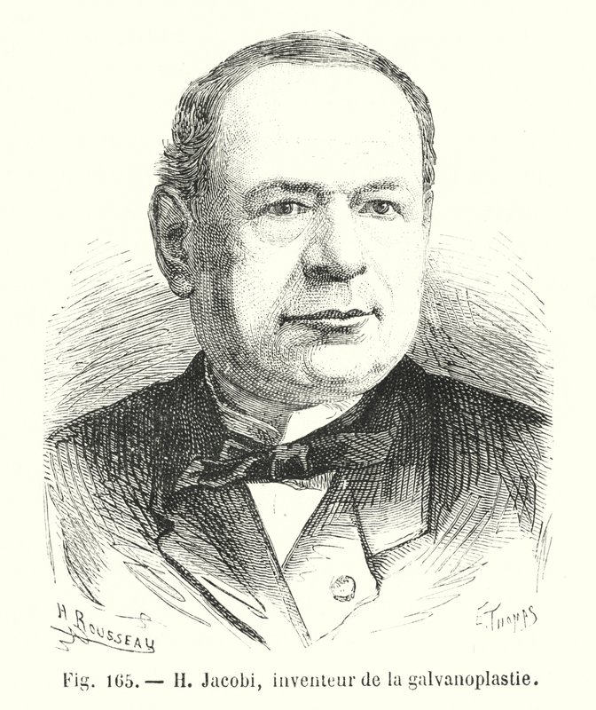 H Jacobi, inventore della galvanoplastica da European School