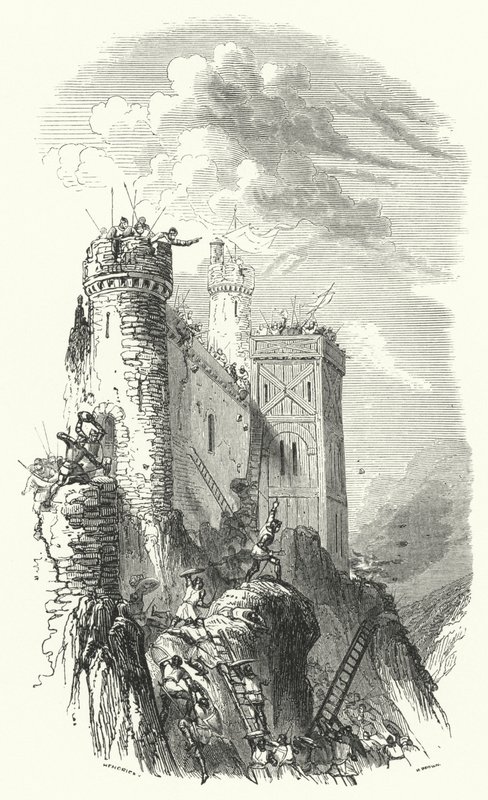 Enrico il Cieco, Conte di Lussemburgo, che assedia il Castello di Bouillon da European School