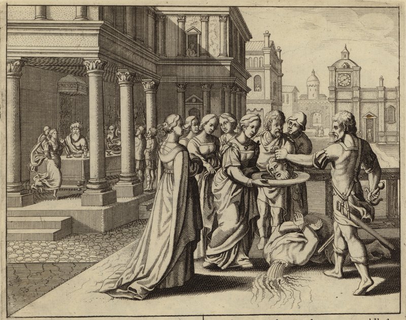 Erodiade riceve la testa di Giovanni Battista da European School