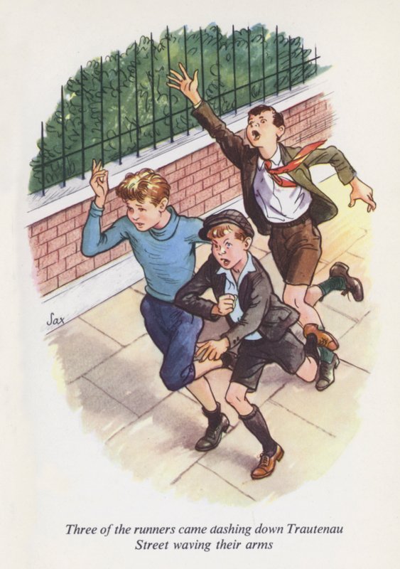 Illustrazione per Emil e i detective (litografia a colori) da European School
