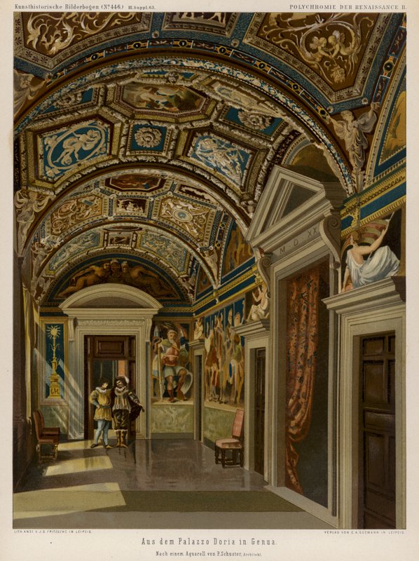 Interno del Palazzo Doria, Genova, Italia da European School