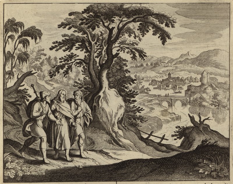 Gesù Cristo appare a due discepoli sulla strada per Emmaus da European School