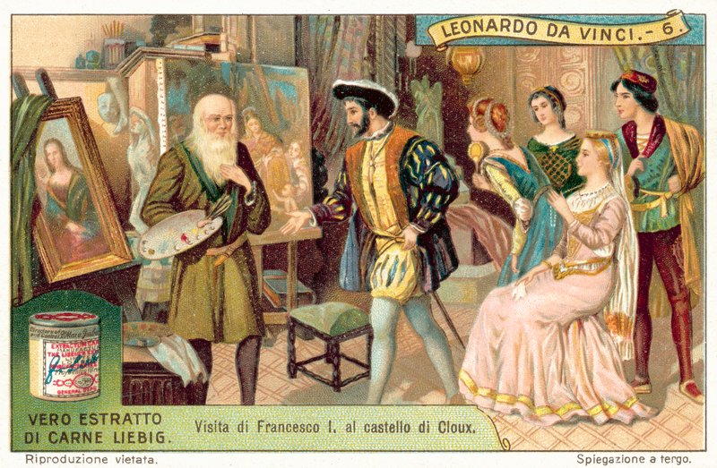 Il re Francesco I di Francia visita Leonardo da Vinci a Clos Lucé da European School