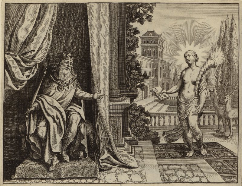 Re Salomone compone il Cantico dei Cantici in estasi da European School