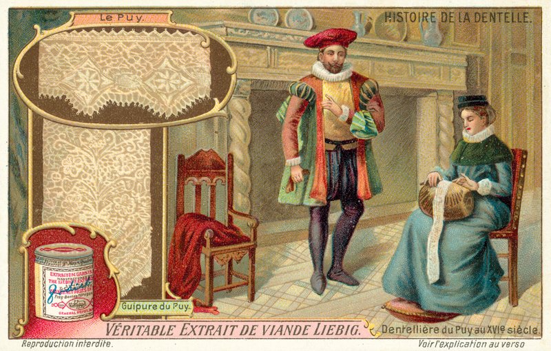 Merlettaia di Le Puy, Francia da European School