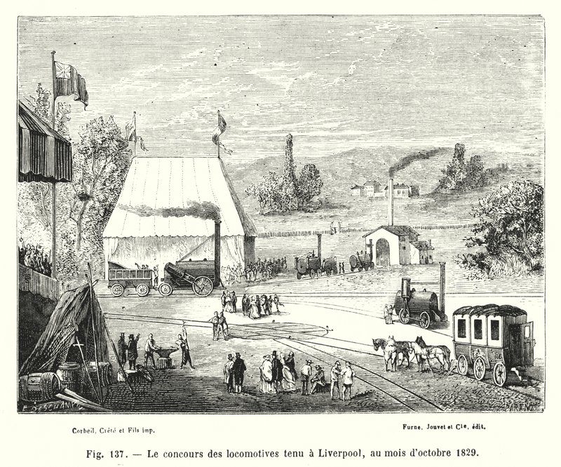 Il concorso delle locomotive tenuto a Liverpool, nel mese di ottobre 1829 da European School