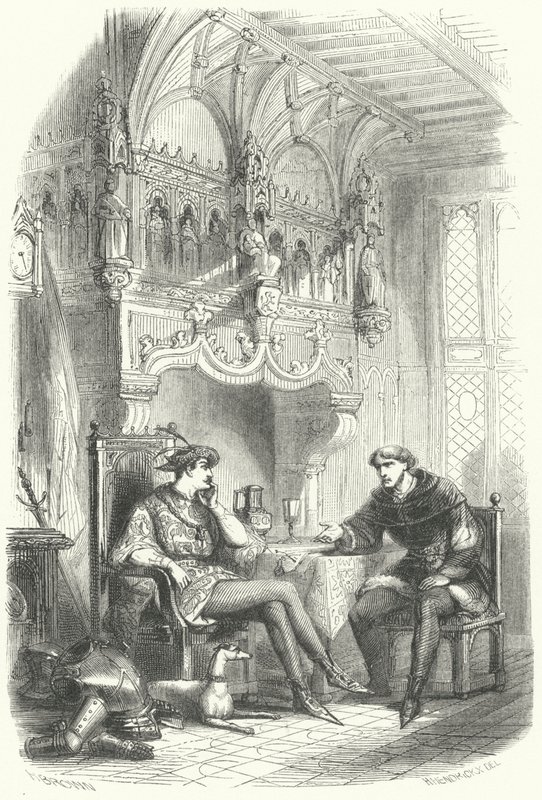 Incontro tra lo statista fiammingo Jacob van Artevelde e il re Edoardo III d