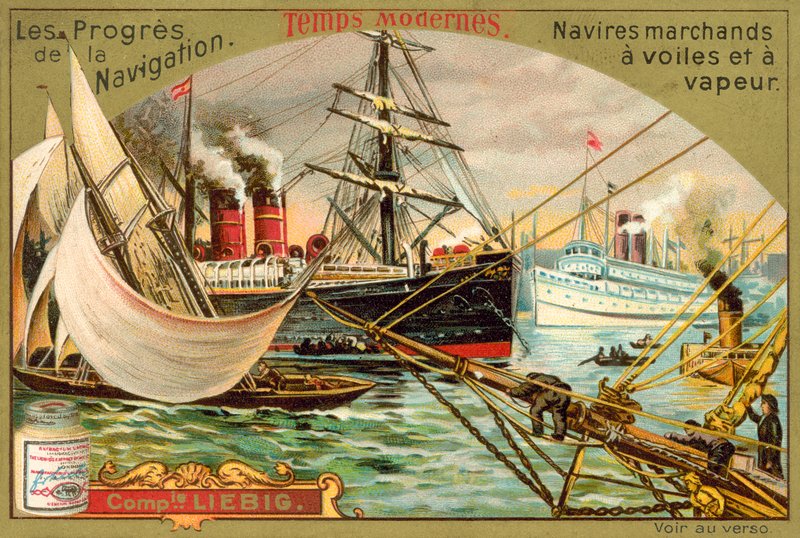 Navi mercantili moderne a vela e a vapore da European School
