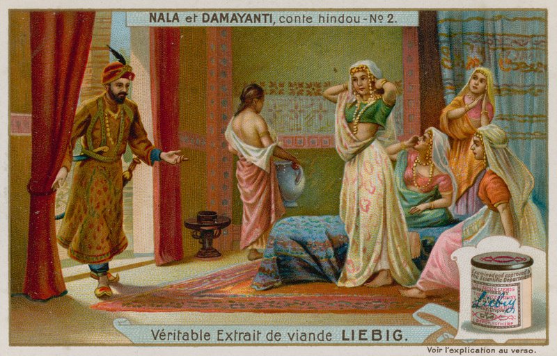 Nala Arriva come Messaggero da Damayanti e le sue Ancelle da European School