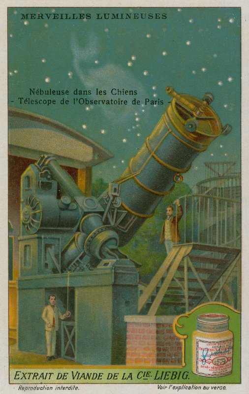 Nebulosa tra la Costellazione dei Cani da Caccia e il telescopio all