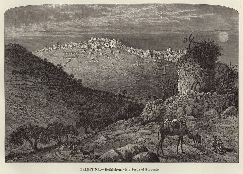 Palestina, Betlemme vista da sud-ovest da European School