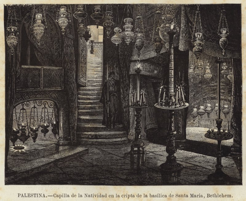 Cappella della Natività nella cripta della basilica di Santa Maria, Betlemme da European School