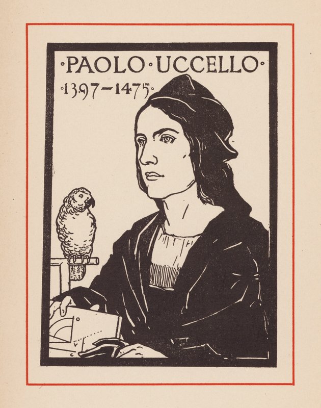 Paolo Uccello, artista e matematico medievale italiano (litografia) da European School