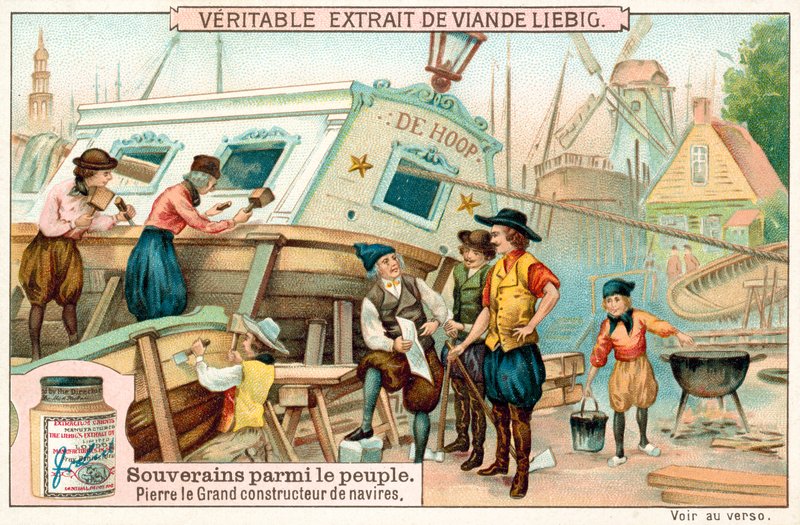 Pietro il Grande che lavora come costruttore navale nei Paesi Bassi da European School