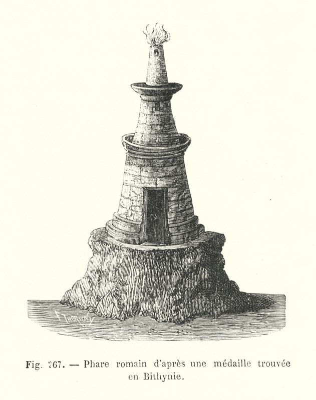 Faro romano da una medaglia trovata in Bitinia da European School
