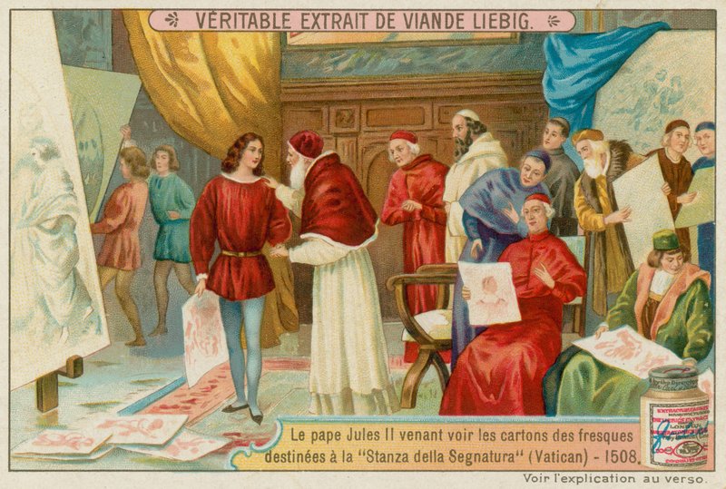 Papa Giulio II Guarda i Bozzetti per il Vaticano da European School