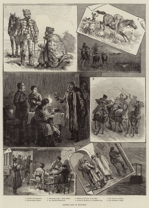 Vita da bandito in Ungheria (incisione) da European School