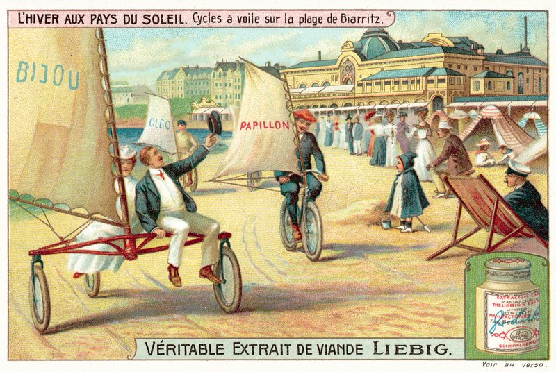 Yachting sulla sabbia sulla spiaggia di Biarritz da European School