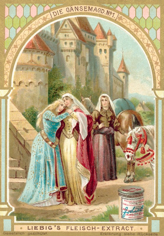Scena dalla fiaba dei fratelli Grimm La guardiana delle oche da European School