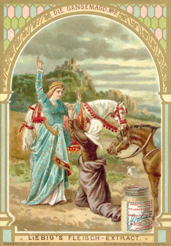 Scena dalla fiaba dei Fratelli Grimm La guardiana delle oche da European School