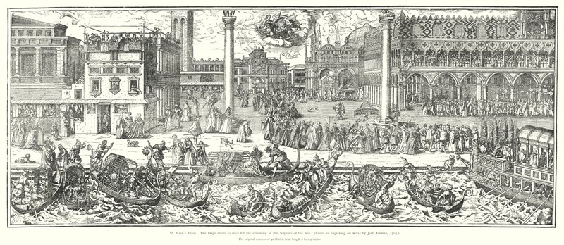Piazza San Marco, Il Doge in Partenza per la Cerimonia delle Nozze del Mare da European School