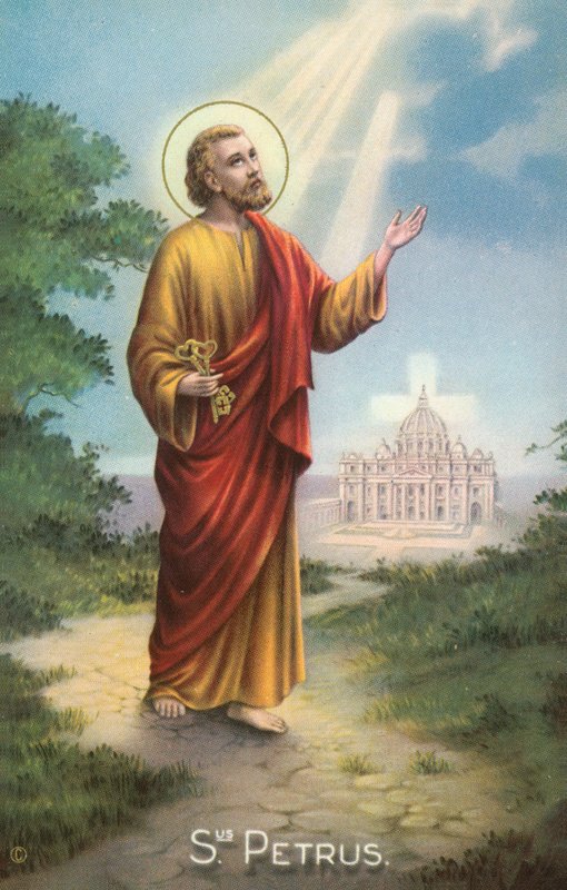 San Pietro (litografia a colori) da European School