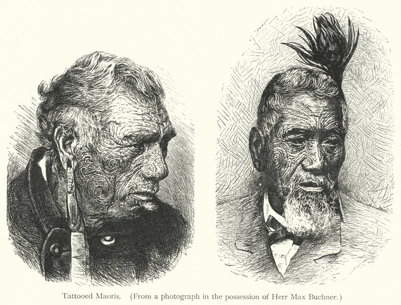 Maori tatuati da European School